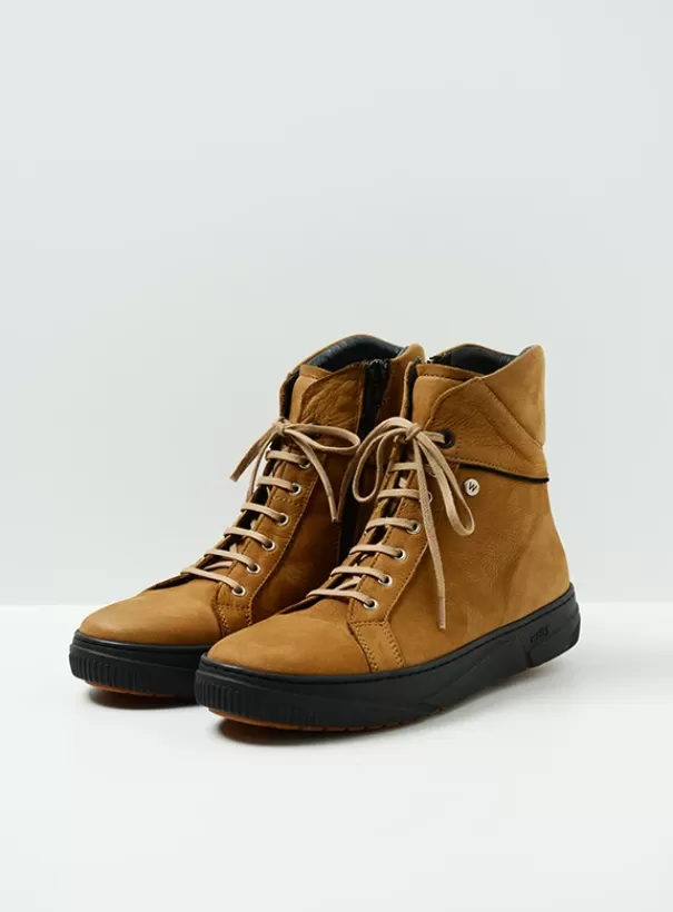 Veterschoenen<Wolky Wheel camel nubuck