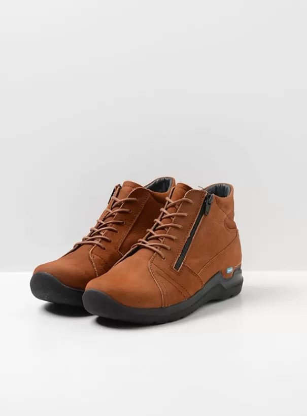 Hielspoor | Wandelschoenen<Wolky Why cognac nubuck