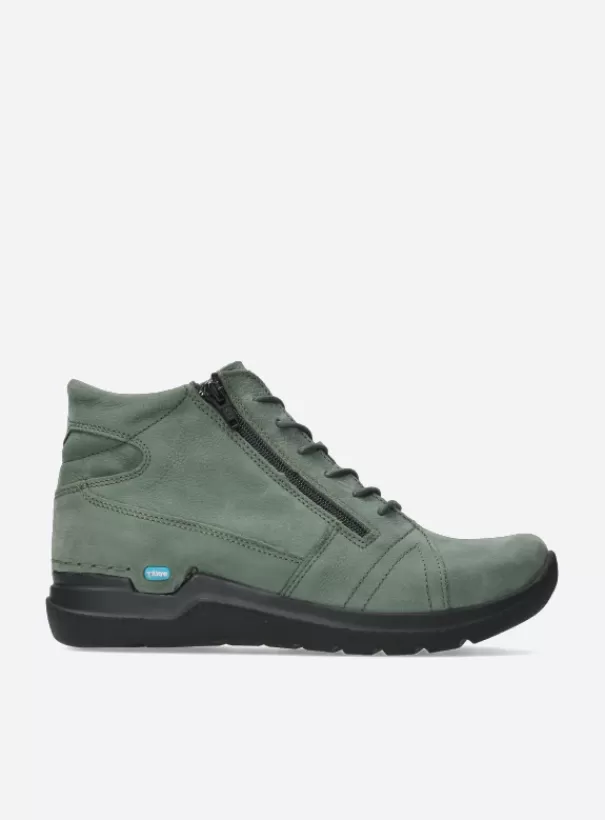 Hielspoor | Wandelschoenen<Wolky Why saliegroen nubuck