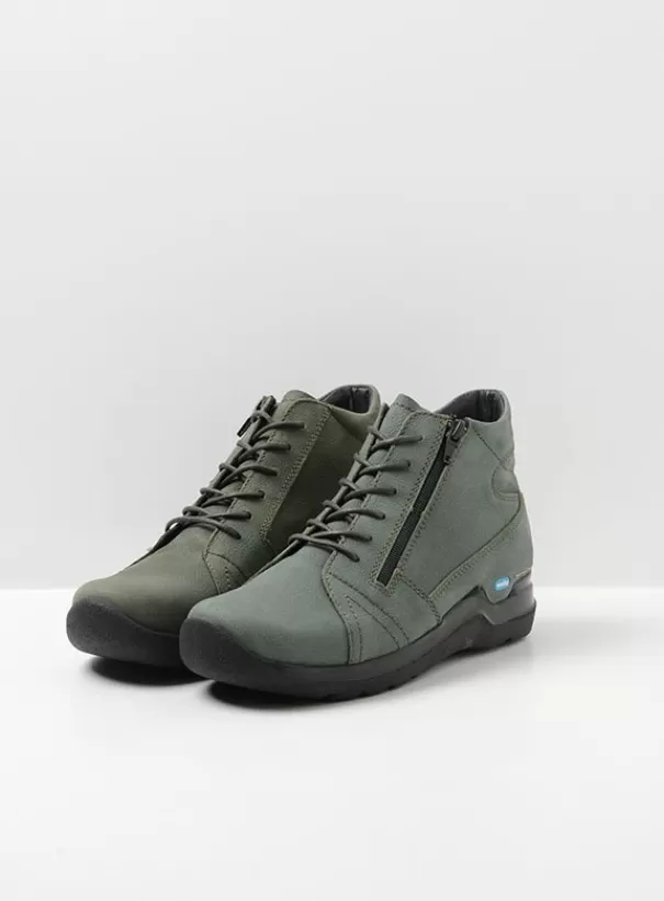 Hielspoor | Wandelschoenen<Wolky Why saliegroen nubuck