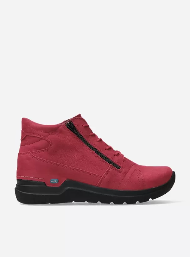 Hielspoor | Wandelschoenen<Wolky Why bordeauxrood nubuck