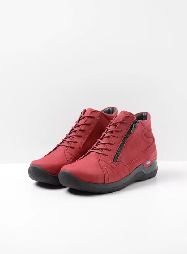 Hielspoor | Wandelschoenen<Wolky Why bordeauxrood nubuck