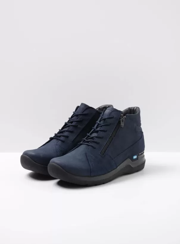 Hielspoor | Wandelschoenen<Wolky Why blauw nubuck