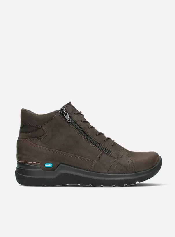 Hielspoor | Wandelschoenen<Wolky Why donkerbruin nubuck