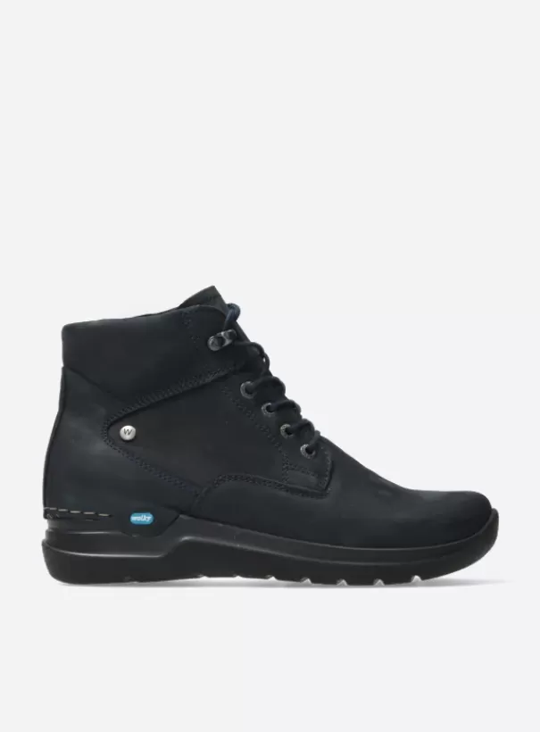 Hielspoor | Wandelschoenen<Wolky Whynot blauw nubuck