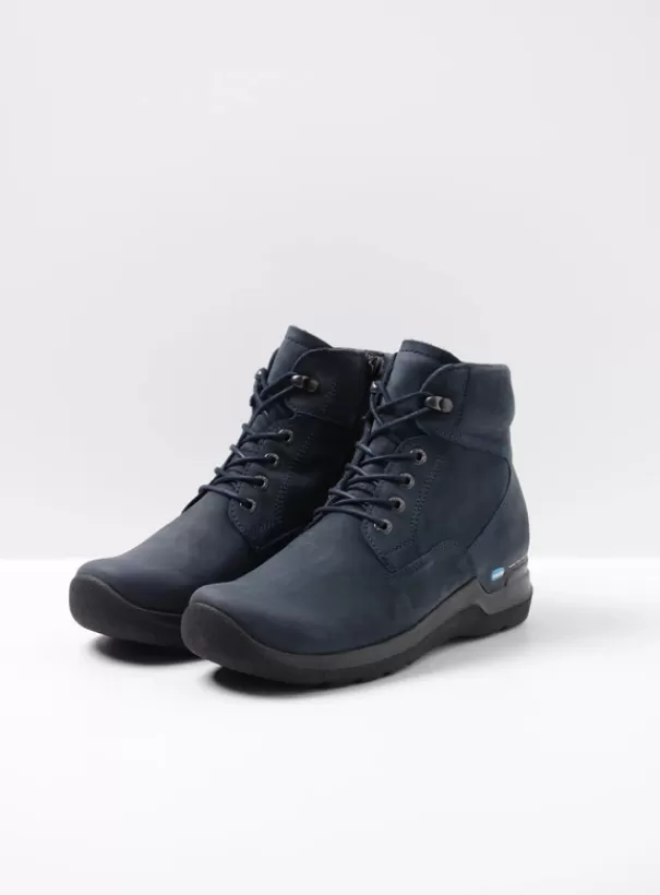 Hielspoor | Wandelschoenen<Wolky Whynot blauw nubuck